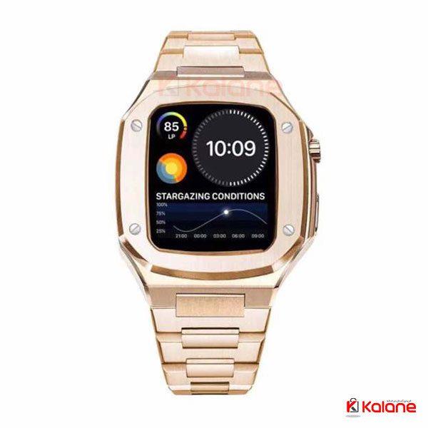 بند ساعت لاکچری Apple Watch 45mm برند Golden Concept